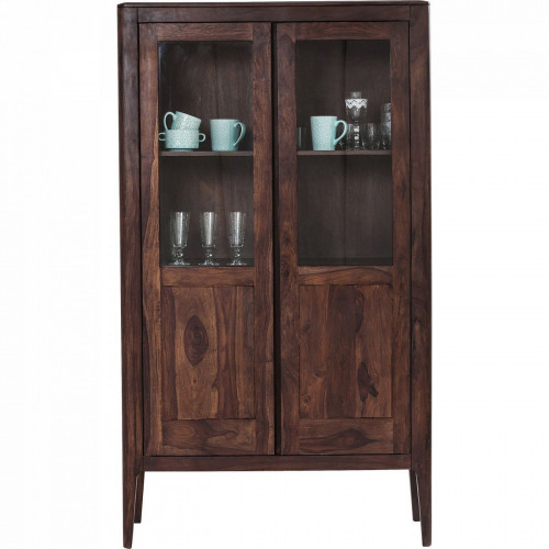 шкаф-витрина brooklyn walnut коричневый 100x40 в Санкт-Петербурге