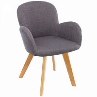 стул деревянный стул asia wooden legs / grey fabric в Санкт-Петербурге