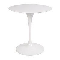 стол eero saarinen style tulip table top mdf d70 глянцевый белый в Санкт-Петербурге