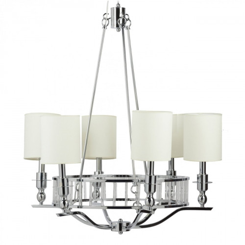 люстра easton light chandelier хром, бежевая в Санкт-Петербурге