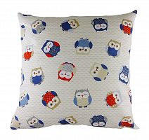 подушка с принтом owl print blue в Санкт-Петербурге