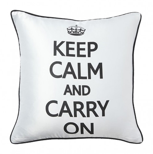 подушка с надписью keep calm and carry on в Санкт-Петербурге