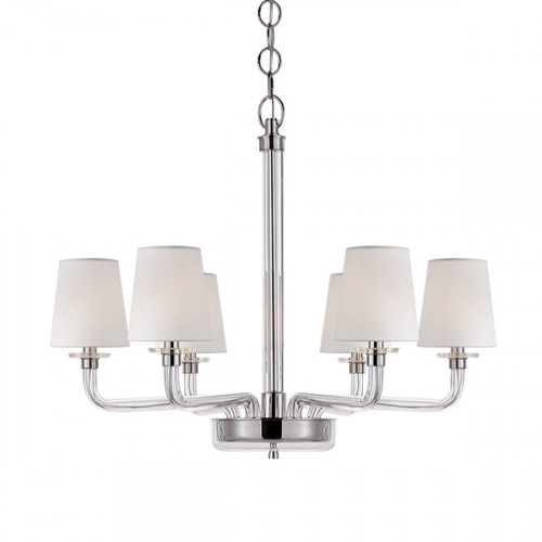 люстра brch9021-6 от delight collection белая/прозрачная/никель в Санкт-Петербурге