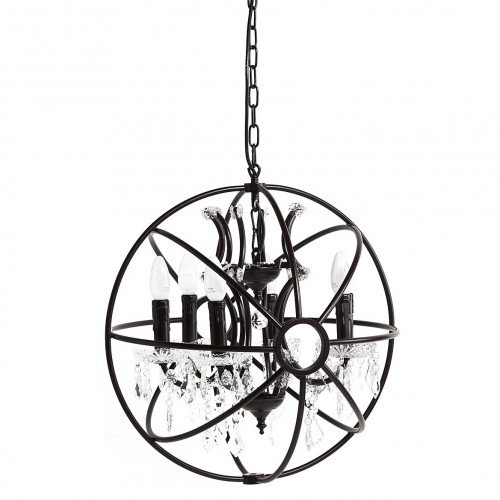 люстра foucault orb crystal vol. viii чёрная, прозрачная в Санкт-Петербурге