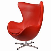 кресло arne jacobsen style egg chair красное в Санкт-Петербурге