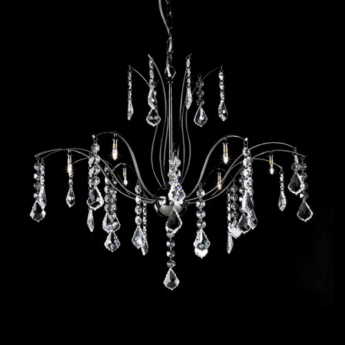 люстра md61005-8a от illuminati прозрачная/ хром в Санкт-Петербурге