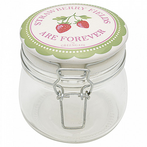 банка стеклянная strawberry pale green в Санкт-Петербурге