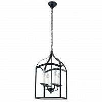 дизайнерская подвесная люстра spot light cage 9500404 черная в Санкт-Петербурге