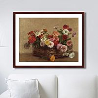 картина: panier de zinnias, 1856г. в Санкт-Петербурге