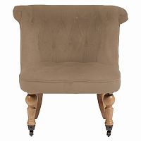 кресло amelie french country chair светло-коричневое в Санкт-Петербурге