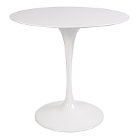 стол eero saarinen style tulip table top mdf d80 глянцевый белый в Санкт-Петербурге