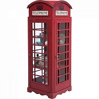 шкаф-витрина london telephone красный в Санкт-Петербурге