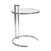 стол журнальный eileen gray style cocktail table e-1027 прозрачный в Санкт-Петербурге