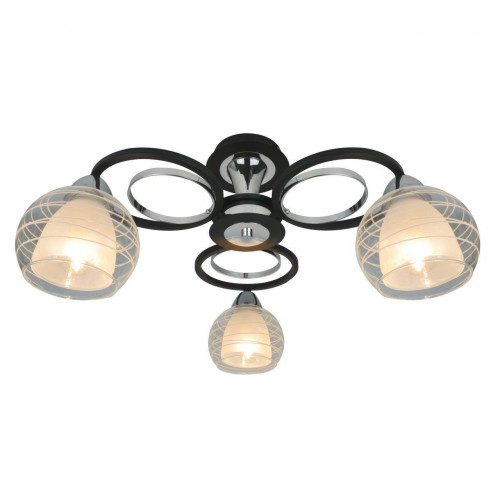 потолочная люстра arte lamp ginevra a1604pl-3bk в Санкт-Петербурге