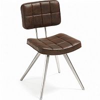 стул lola seat pu brown ножки из нержаеющей стали c589u09 от la forma (ex julia grup) в Санкт-Петербурге