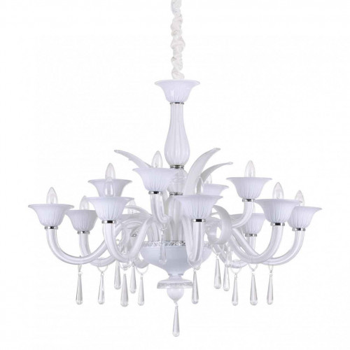подвесная люстра ideal lux renoir sp12 bianco в Санкт-Петербурге