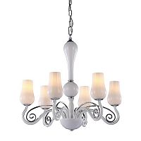 люстра md10904-6a от illuminati белая/ хром в Санкт-Петербурге