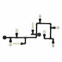 потолочная люстра ideal lux plumber pl8 nero в Санкт-Петербурге